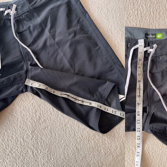 Quiksilver Black Classic Surf Style Board-shorts with Pocket 33 - Picture 9 of 13